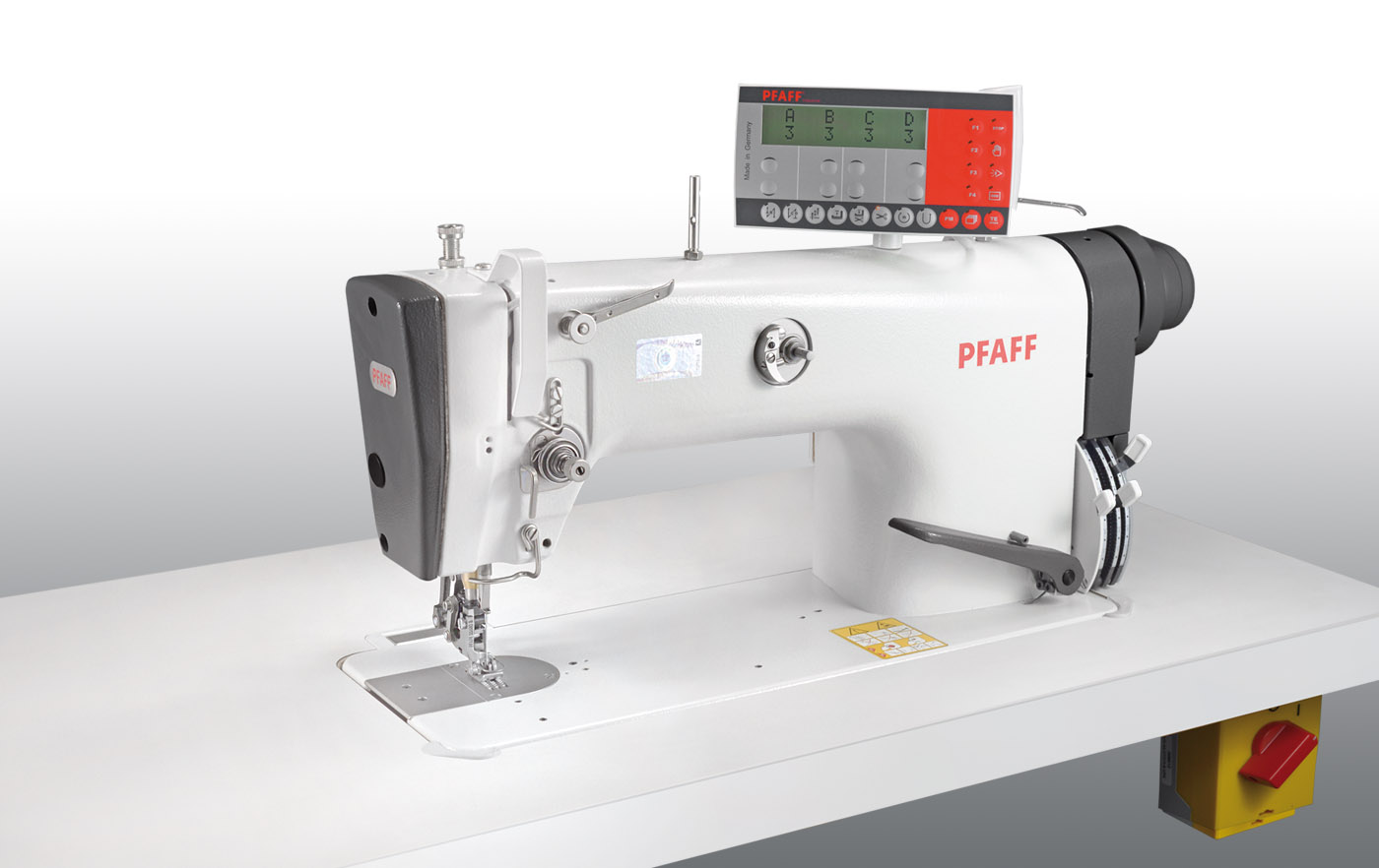PFAFF 487-6/61 - plochý šicí stroj se spodním a měnitelným horním podáváním
