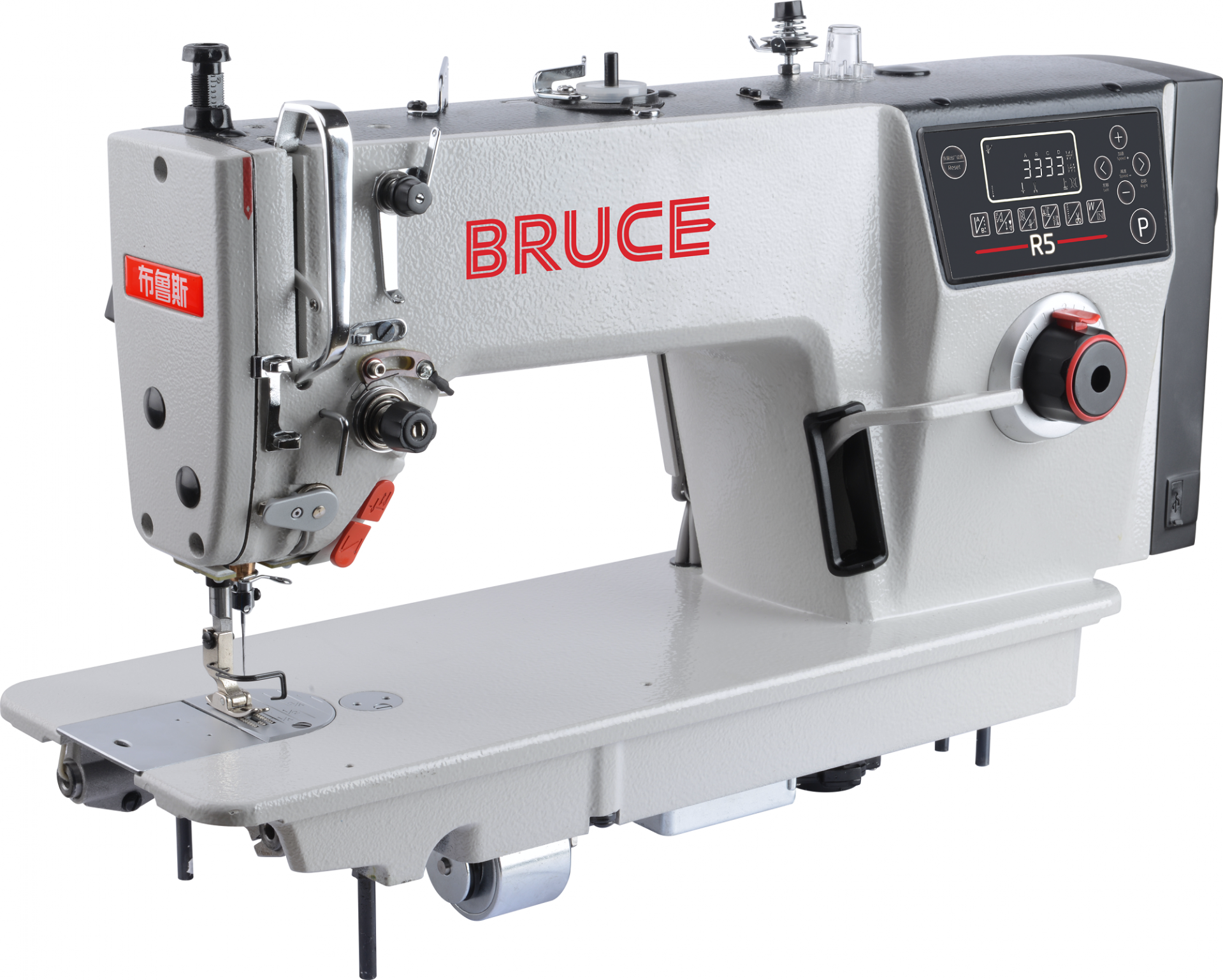BRUCE R5 - 1-jehlový plochý šicí stroj